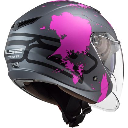 Casque LS2 OF573 - TWISTER II - XOVER MATT PURPLE