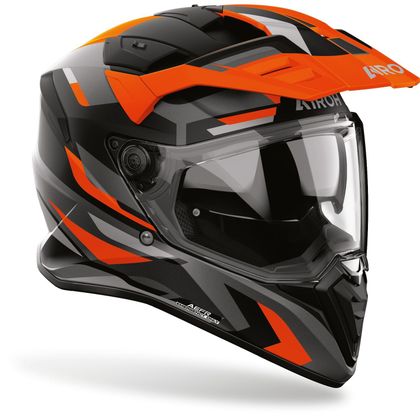 Airoh BADX-X GLITCH Integralhelm - Orange / Schwarz