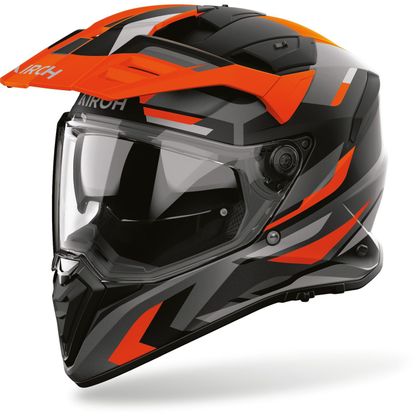 Airoh BADX-X GLITCH Integralhelm - Orange / Schwarz Ref : AR1562-C49838 