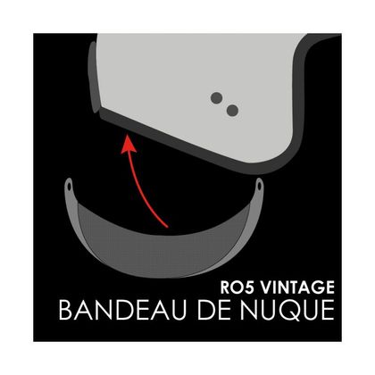 Pièces détachées ROOF BANDEAU DE NUQUE - RO5 VINTAGE - Noir
