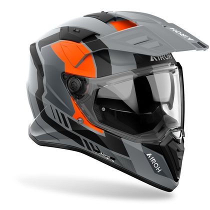 Airoh BANDIT - HORN Full-face helmet - Grey / Orange