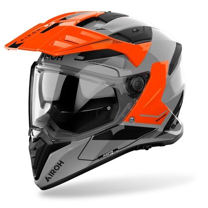 Airoh BANDIT - TUNE Full-face helmet - Grey / Orange Ref : AR1524 