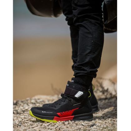 Baskets Moto Eleveit STRATOS WATERPROOF - Noir / Rouge