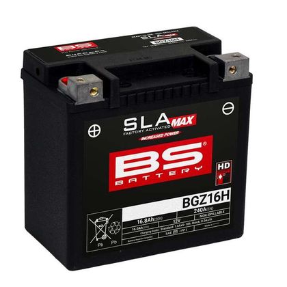 Batterie BS Battery SLA MAX BGZ16H (FA) ferme Type Acide Sans entretien/prête à l'emploi Ref : BSB0009 / 1125737 