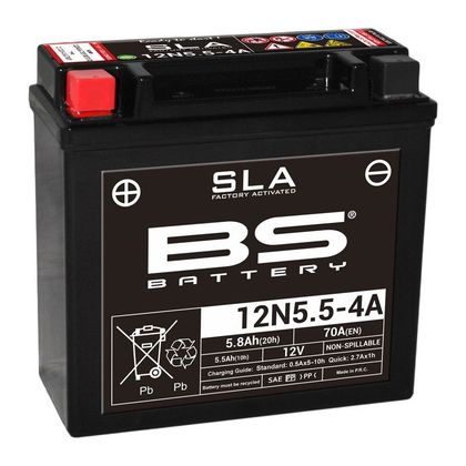Batería BS Battery SLA 12N5.5-4A cerrada tipo ácido sin mantenimiento/lista para usar