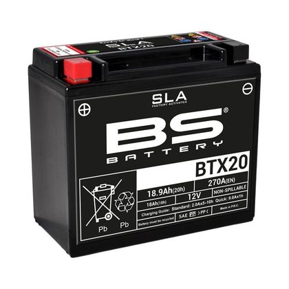 Batería BS Battery SLA YTX20-BS cerrada tipo ácido sin mantenimiento/lista para usar