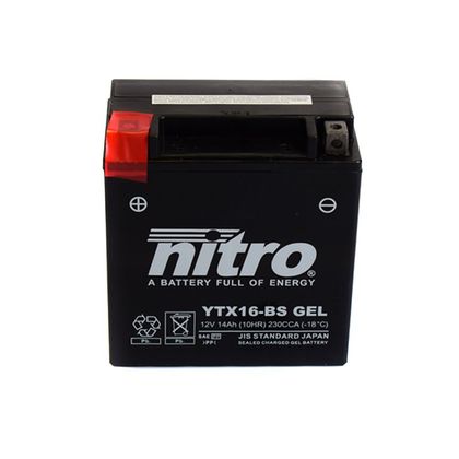 Batterie Nitro NTX16 SLA/YTX16-SLA FERME TYPE ACIDE SANS ENTRETIEN/PRÊTE À L'EMPLOI