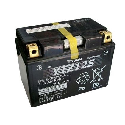 Batería Yuasa YTZ12S AGM cerrada Tipo ácido sin mantenimiento