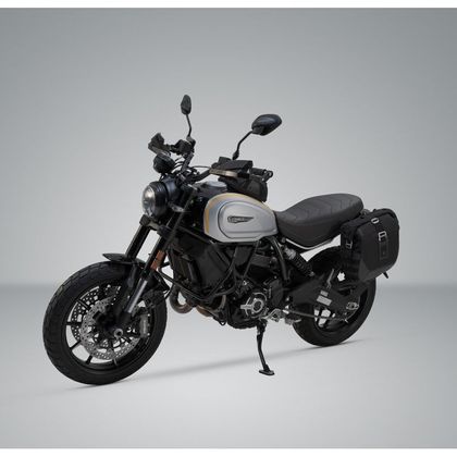 SW-MOTECH LEGEND ZWART (27 liter) MET STATIEF Zadeltassen - Zwart