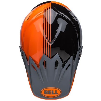 Casco de motocross Bell MOTO-9 MIPS LOUVER - BLACK ORANGE 2022