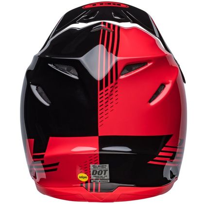 Casco de motocross Bell MOTO-9 MIPS LOUVER - BLACK RED 2022 - Negro / Rojo