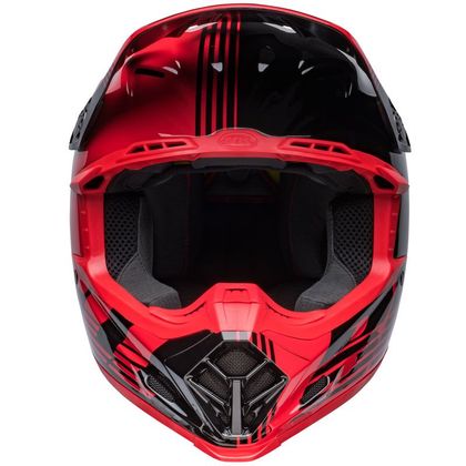 Casco de motocross Bell MOTO-9 MIPS LOUVER - BLACK RED 2022 - Negro / Rojo