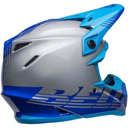 Casco de motocross Bell MOTO-9 MIPS LOUVER - GRAY BLUE 2022