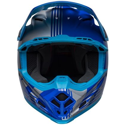 Casco de motocross Bell MOTO-9 MIPS LOUVER - GRAY BLUE 2022