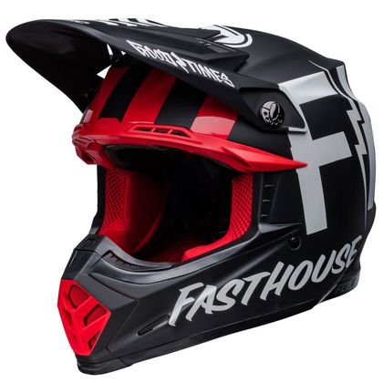 Casco de motocross Bell MOTO-9S FLEX FASTHOUSE TRIBE MATTE GLOSS BLACK/WHITE 2022 Ref : EL0517 