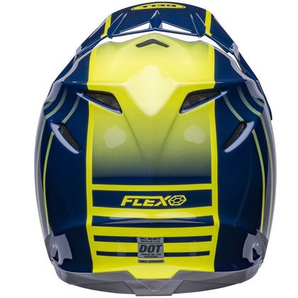 Casco de motocross Bell MOTO-9S FLEX SPRINT MATTE GLOSS DARK BLUE/HI-VIZ YELLOW 2022 - Azul / Amarillo