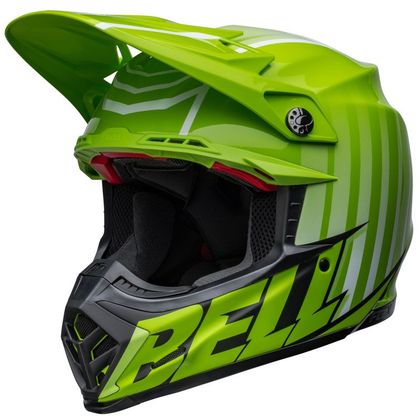 Casco de motocross Bell MOTO-9S FLEX SPRINT MATTE GLOSS GREEN/BLACK 2022 - Verde / Negro Ref : EL0522 