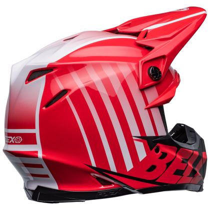 Casco de motocross Bell MOTO-9S FLEX SPRINT MATTE GLOSS RED/BLACK 2022 - Rojo / Negro