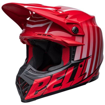 Casque cross Bell MOTO-9S FLEX SPRINT MATTE GLOSS RED/BLACK 2022 - Rouge / Noir Ref : EL0520 