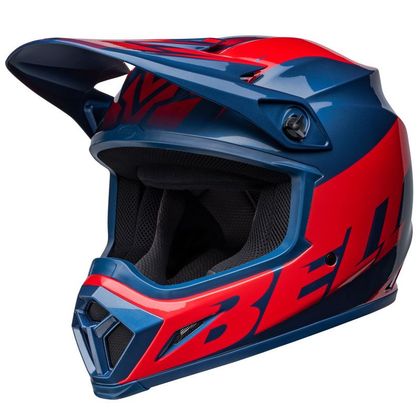 Casco de motocross Bell MX-9 MIPS DISRUPT - TRUE BLUE RED 2022 Ref : EL0540 