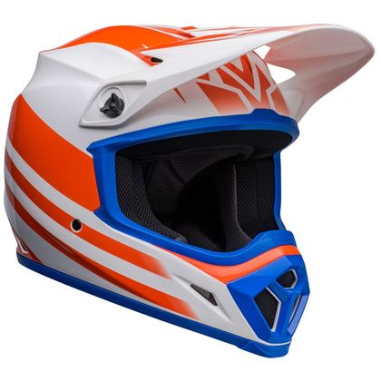 Casco de motocross Bell MX-9 MIPS DISRUPT - WHITE ORANGE 2022