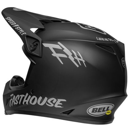 Casco de motocross Bell MX-9 MIPS FASTHOUSE MATTE BLACK/GRAY 2022