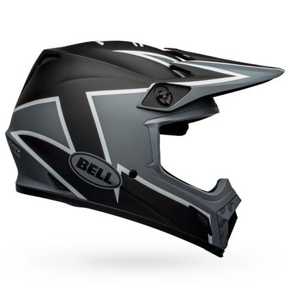 Bell MX-9 MIPS TWITCH MATTE BLACK GREY WHITE 2026 Crosshelm