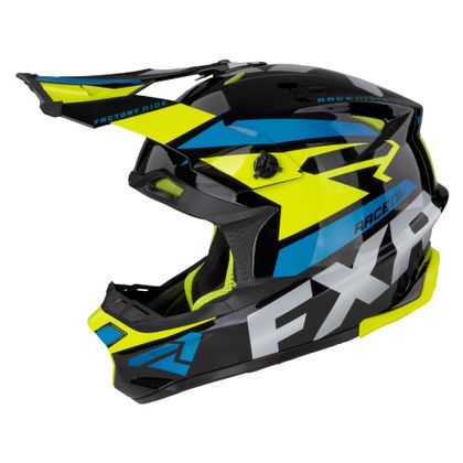 Casco de motocross FXR BLADE FORCE BLACK/HI VIS/BLUE 2021