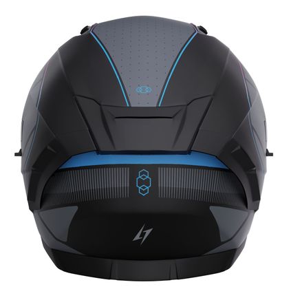 Casque intégral Stormer BLASTER TRON - Bleu / Rose