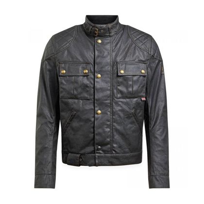 Belstaff BROOKLANDS WAX 10OZ Motorjas - Zwart