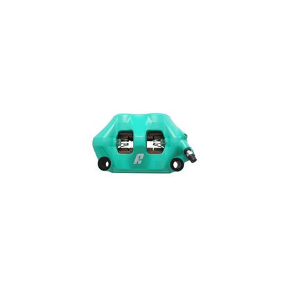 Etriers de frein Accossato radial monobloc droit forgé 100mm avec plaquettes céramiques Universel - Vert