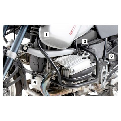 Pare-carter Hepco & Becker crash bar - Gris Ref : HBE0010 / 502908 00 09 