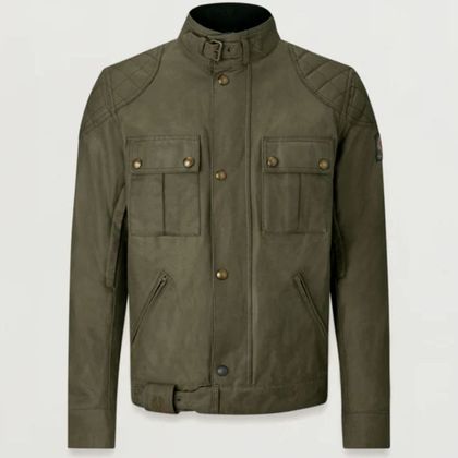 Belstaff BROOKLANDS 2.0 WAX Motorradjacke - Grün Ref : BT0036 