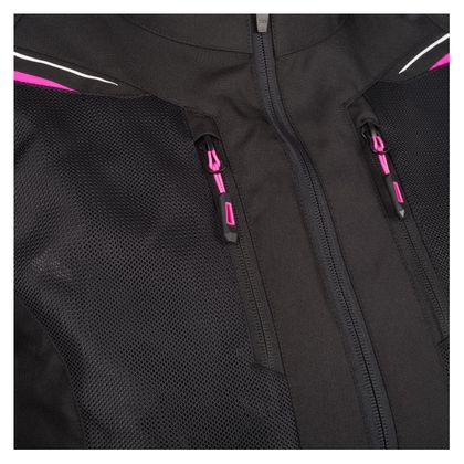 Blouson Moto Bering LADY BRAZILIA 3 EN 1 QUEEN SIZE - Noir / Rose