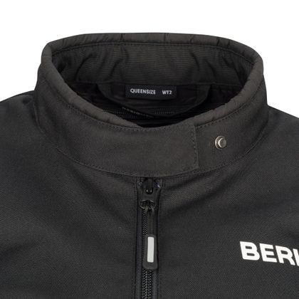 Blouson Moto Bering LADY PAMELA QUEEN SIZE - Noir / Blanc
