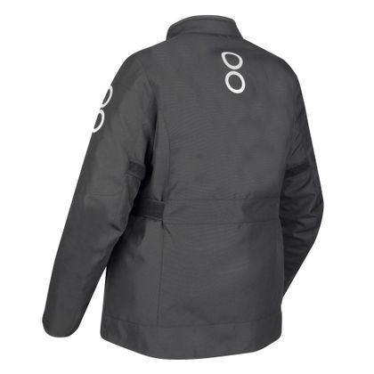 Blouson Moto Bering LADY PAMELA QUEEN SIZE - Noir / Blanc