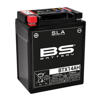 Batterie BS Battery SLA YTX14AH/BTX14AH/BB14-A2 ferme Type Acide Sans entretien/prête à l'emploi