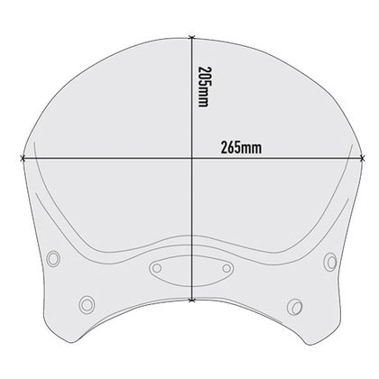 Givi Alu anodisé Look café racer Windshield