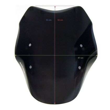 Bulle Ermax Sport (51 cm) - Noir