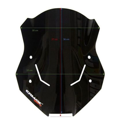 Parabrisas Ermax Touring (46 cm) - Negro