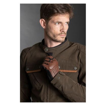 Blouson Moto LS2 BULLET - Marron