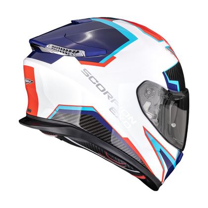 Casque intégral Scorpion Exo EXO-GT SP AIR CARBON - ATLAS - Blanc / Bleu