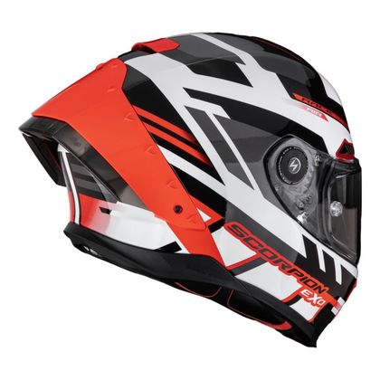 Casque intégral Scorpion Exo EXO-RACE AIR CARBON - FURY - Blanc / Gris