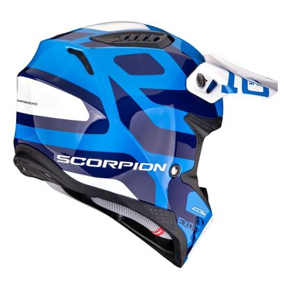 Casque cross Scorpion Exo SMX-10 - LEAP 2027 - Bleu / Blanc