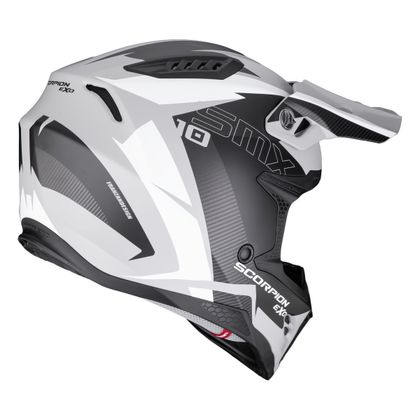 Casque cross Scorpion Exo SMX-10 - SPEED MAT 2027 - Gris / Blanc