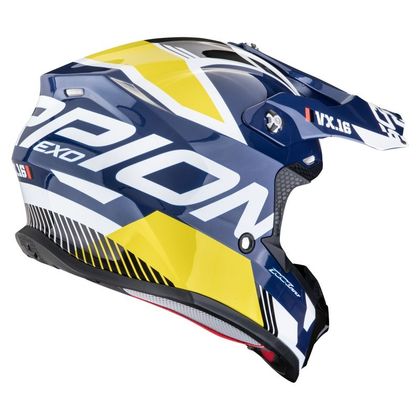 Scorpion Exo VX-16 EVO AIR - ANALOG 2026 Cross helmet - White / Yellow