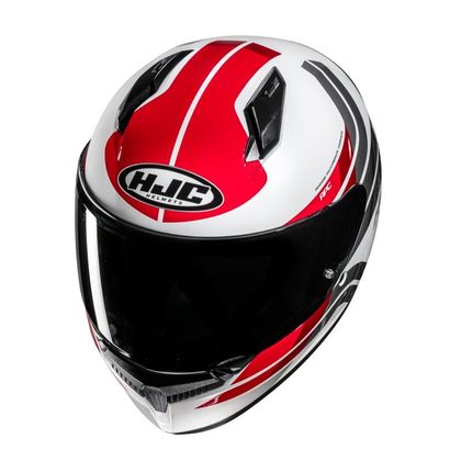 Hjc C10 - HIPER Integralhelm - Weiß / Rot