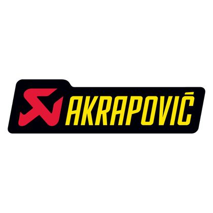 Stickers Akrapovic de rechange 120 x 34.5 mm (à l'unité) universale - Nero