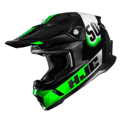 Kask cross HJC C50 - DASH 2027 - Czarny / Zielony