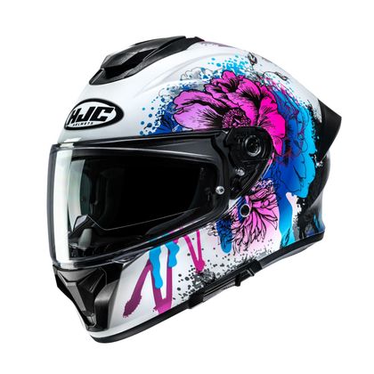 Casque intégral HJC C71 - ROKO - Blanc / Multicolore
